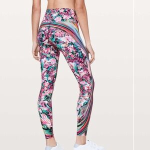 Lululemon Wunder Under Spectrum Hi Rise tights Leggings SIZE 4